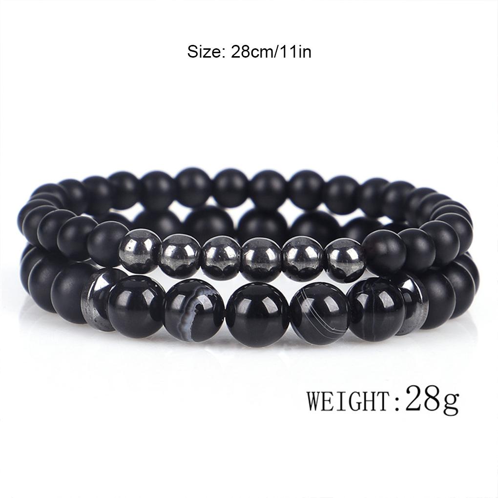 Beads Bracelets Exquisite Fashion Accessory Stylish Women Men Elastic Bangle Jewelry Birthday Gift Dress Decoration