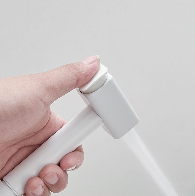 White Toilet Bidet Faucet Solid Brass Handheld Bidet Sprayer Set Black/Gun Gray Bathroom Hand Sprayer Shower Head Self Cleaning