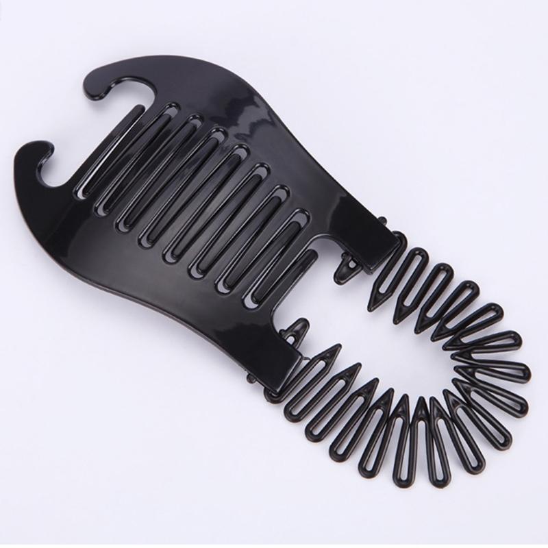 Teenager Mädchen Hoher Pferdeschwanzhalter Mädchen Ineinandergreifender Doppelseitiger Haarkamm