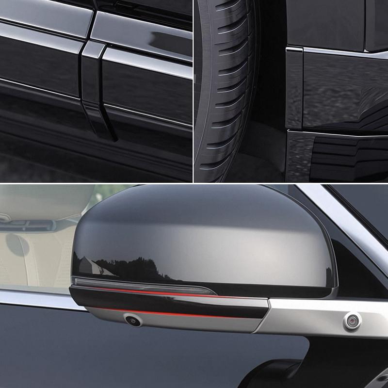 For Zeekr 8X 2026 Car Door Rearview Mirror Anti-collision Strips Trim Anti-scratch Sticker Cover Car Accessories