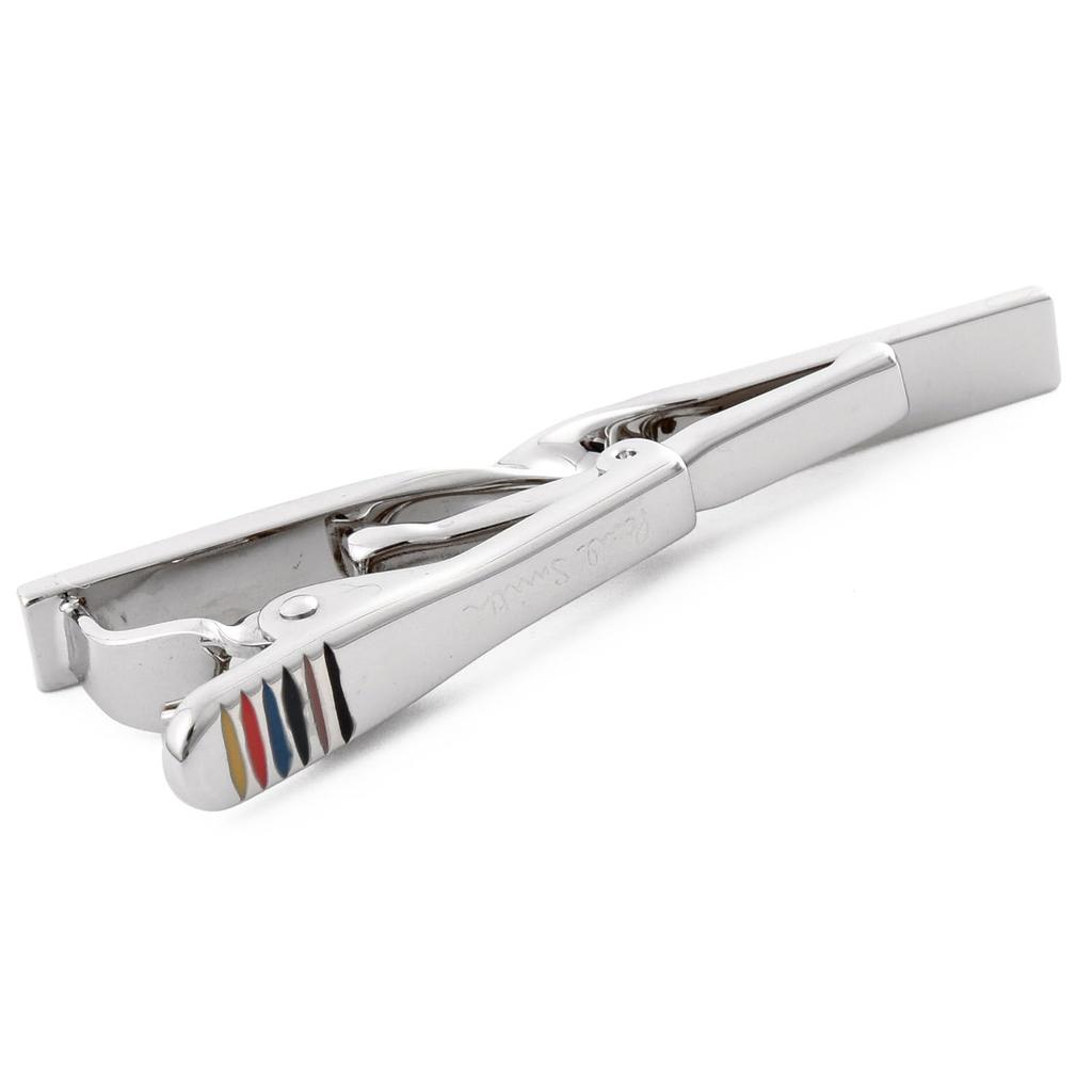 Paul Smith Tie Bar with Storage Box and Care Cloth [Paul Smith][Gift Wrapping] Men's (Silver) [Used]