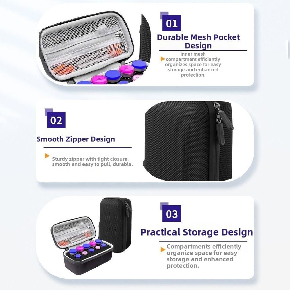 3ML/10ml Insulin Vial Storage Case Waterproof Dust-proof Insulin Vial Protector Shockproof 9/10/15/30 Slots Insulin Organizer