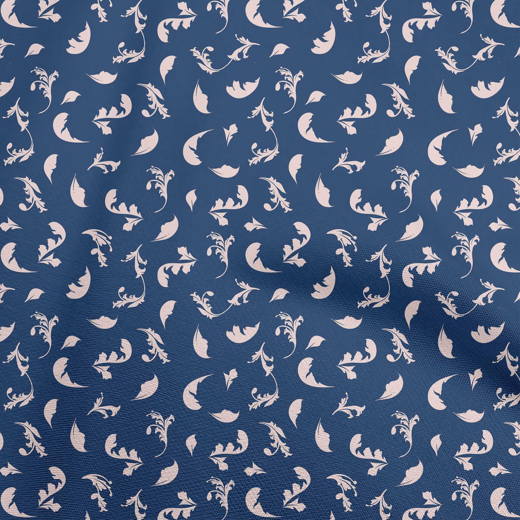 

OneOone Cotton Flex Black Fabric Damask Швейна тканина у дворі з принтом для шиття одягу своїми руками 40 дюймів 42 Inch Wide - Viscose Chiffon темно-синього кольору