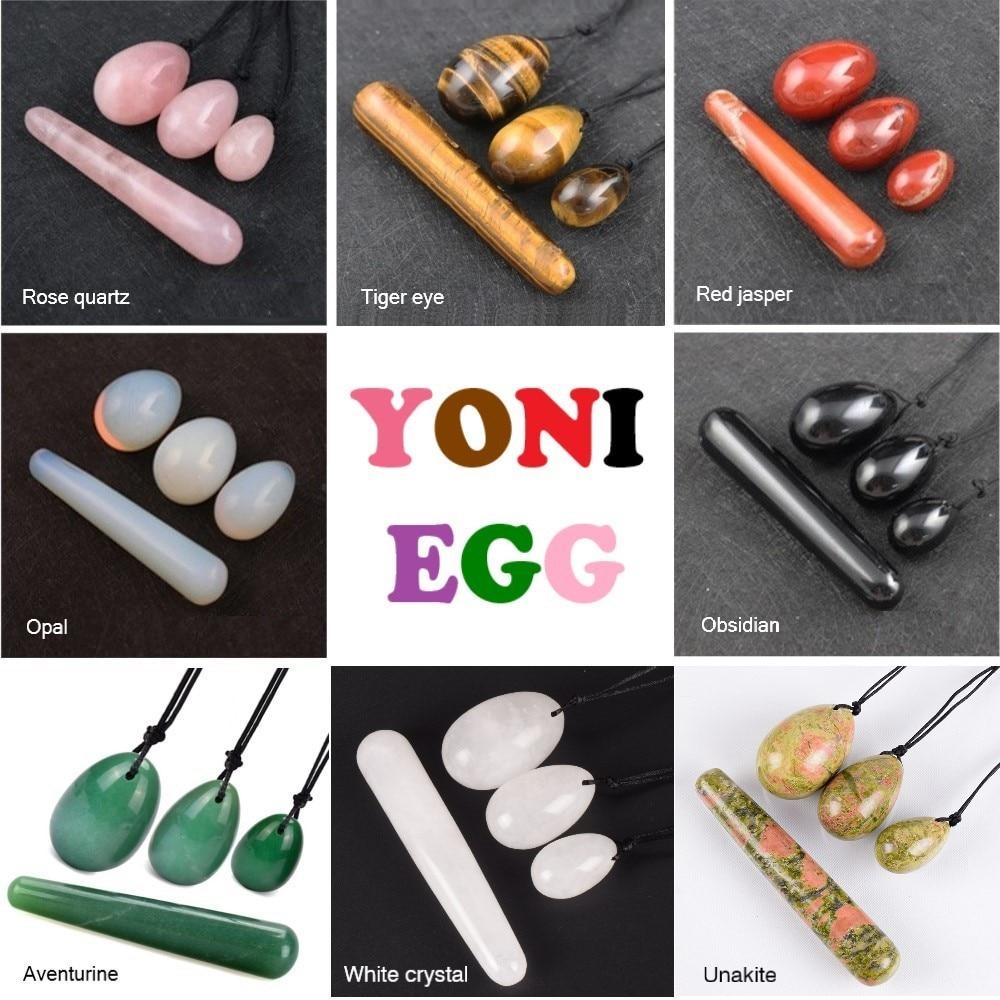 Yoni Egg Rose Quartz Jade Women Kegel Ben Wa Balls Crystal Kink Kegel Exercisers