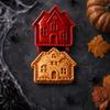 8 Spooky Shapes Halloween Mini Hand Pie Pumpkin Ghost Bat Skull Witch Hat Spider Web Haunted House Pastry Set