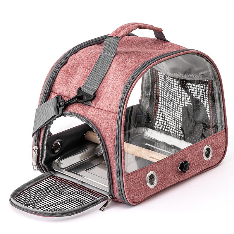 Portable Oxford Cloth Bird Cage Bag Parrot Pigeon Small Pet Bag for Waterproof Going Out Parrot Cage Foldable Bird Supplies Gift