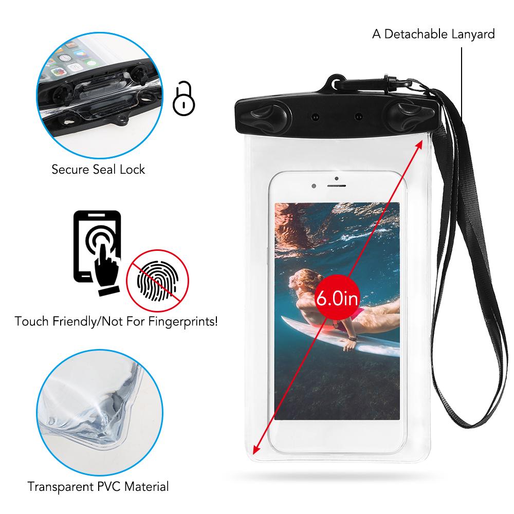 15L Waterproof Dry Bag with Phone Case Bag Roll Top Dry Sack For Kayaking Boating Fishing Surfing Swimming Rafting