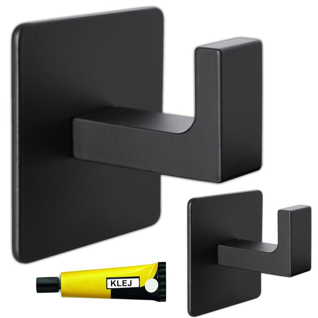 Set of 2 black KSANTI aluminum hangers