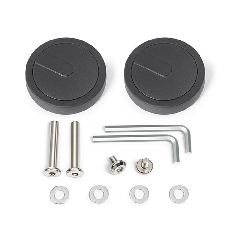 2PCS Plastic Suitcase Replacement Rollers Quiet Wheels Easy Install Assembly Practical Travel Luggage Casters