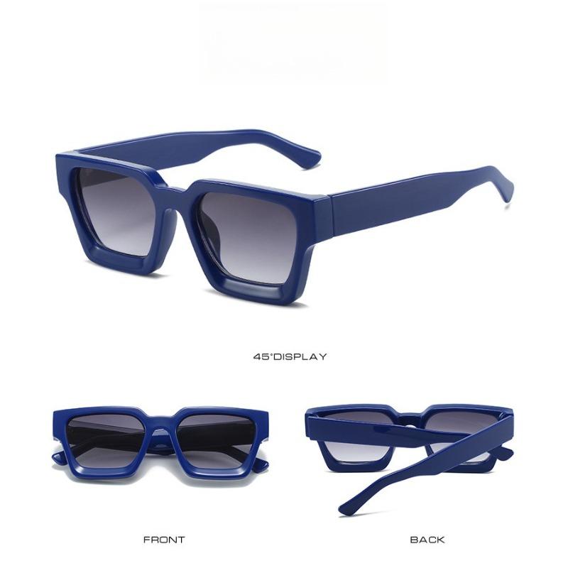 Retro Square Frame Sunglasses  Luxury Brand Designer Sun Glasses Women Men Trendy Personalized Shades Uv400 Glasses