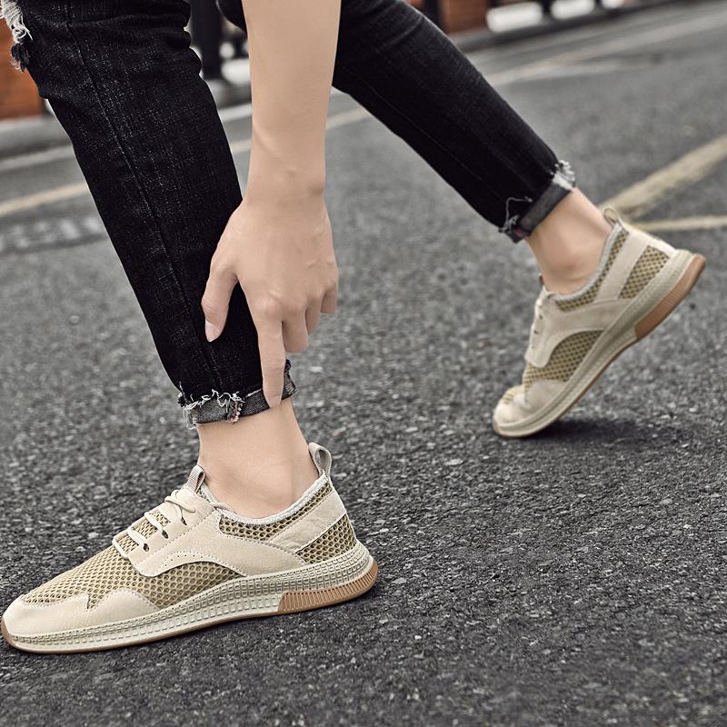 Fashion Lightweight Male Comfortable Casual Shoe New Arrival Leather Fashion Mens Sneakers Luxury Brand for Men All-match Driving Shoes