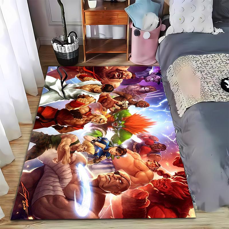 

Dynamic action-packed comic rug, full of energy and motion! Suitable for use as an anti-slip game mat for living room and bedroom sofas 40x60cm( 15x23in )