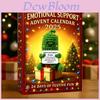 Adventskalender zur emotionalen Unterstützung mit Blindbox mit Zeichentrickfigur für Weihnachtsgeschenk und interaktives Spiel