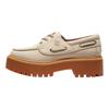 Timberland Stone Street Leather Comfortable Trendy Minimalist Classic Boat Shoes Women Sneaker Beige TB0A6AVY236