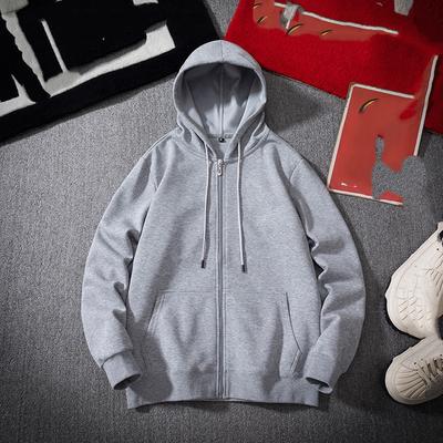 Kapuzenstrickjacke Herrenpullover Locker Plus Samt Verdickt Jugendtrend Unifarben Übergröße Jacke