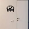 1pc Hooks Bull Terrier Time for A Walk Key Rack Dog Leash Hanger Metal Wall Hook for HomeBedroom/Home Decoration Hanger
