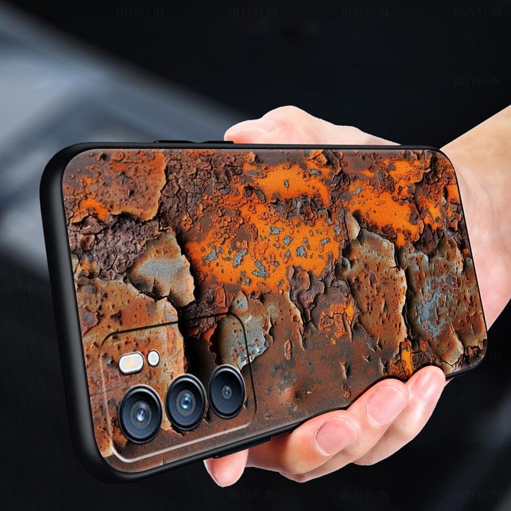 Vintage Industrial Style Rusty Phone Case For Oppo Reno 13 12 11 10 7 F Find X5 X6 A98 A80 A79 A78 A57 A54 A31 A17 Pro Soft TPU
