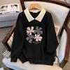 Plus Size Autumn Lapel Hoodie for Chest Circumference 200/300/350 Jin