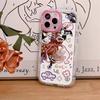 Cute Graffiti Girl Phone Case IPhone 17 16 Pro Max 14 13 Soft Silicone Cover Anti-Slip Shockproof Mirror Finish