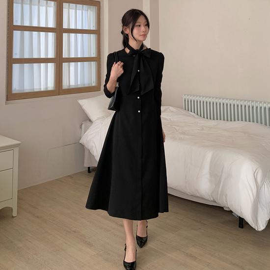 Ribbon Tie Flare Dress ITQ2YOP910 Elegant Summer Dress