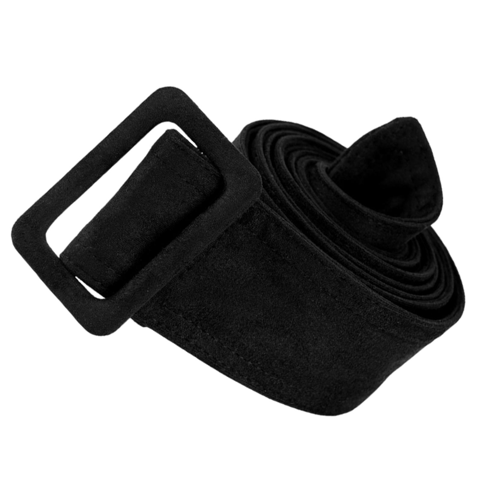 Женский широкий пояс на талию, пояс для верхней одежды, для шерстяного пальто, многоцветный зимний пояс для пальто с пряжкой чёрный