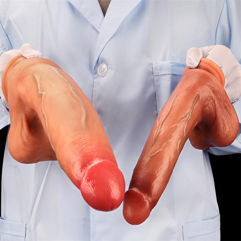 Jumbo Liquid Silicone Double Hardness Simulation Oversized Dildo Big Anal Plug Adult Erotic Products
