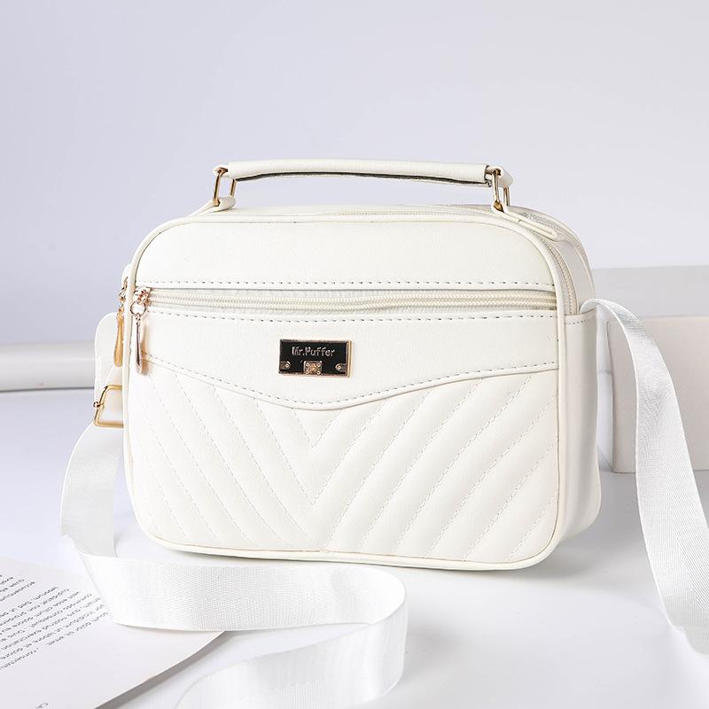 

Жіноча Сумка, Маленька Квадратна Сумка, Модна Жіноча Сумка на Одне Плече Crossbody Ромбовидної Форми білий