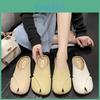 Summer Womens Espadrille Flat Slippers With Breathable Pu Upper For Casual Wear