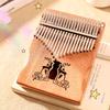 21 Key Mahogany Kalimba 17 Key Thumb Piano Finger Piano Mbira for Beginner Gifts for Adults/Kids