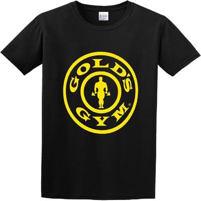 Golds Gym Workout Weight Lifting Training College Style Hip Hop Style Animal Splash Ink T-Shirt Black