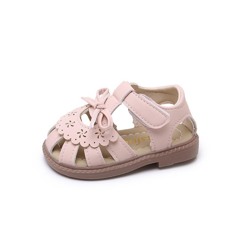 Girls' Princess Hollow-Out First Walkers Anti-Kick Baby Sandals for Toddlers Beach Shoes Girl's Dress Shoes