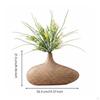 Resin Vase Creative Design Desktop Ornament Tabletop Decor for Living Room, Office, Entryway S