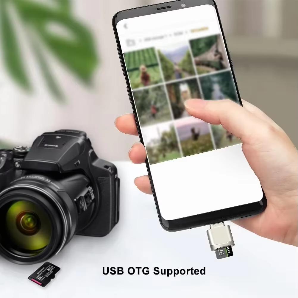 New Type-C Card Reader USB C To TF Card Memory Reading High-speed Transfer Cardreader Support OTG For PC Laptops Samsung Xiaomi