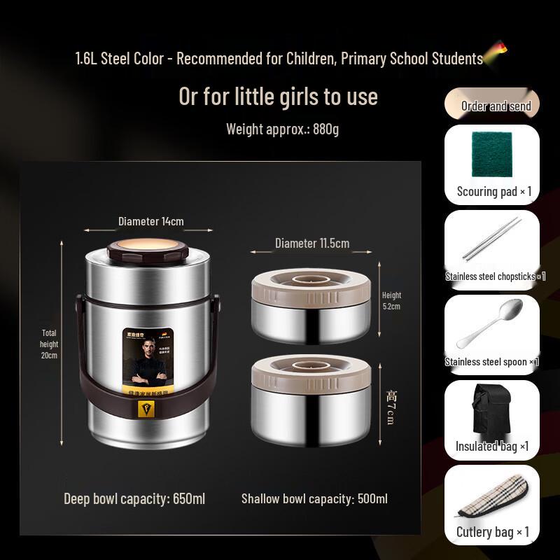 Zhishi Insulated Food Container with Compartments