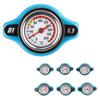 Thermostatic Radiator Cap Water Tank Cover Leakproof W/Temperature Gauge