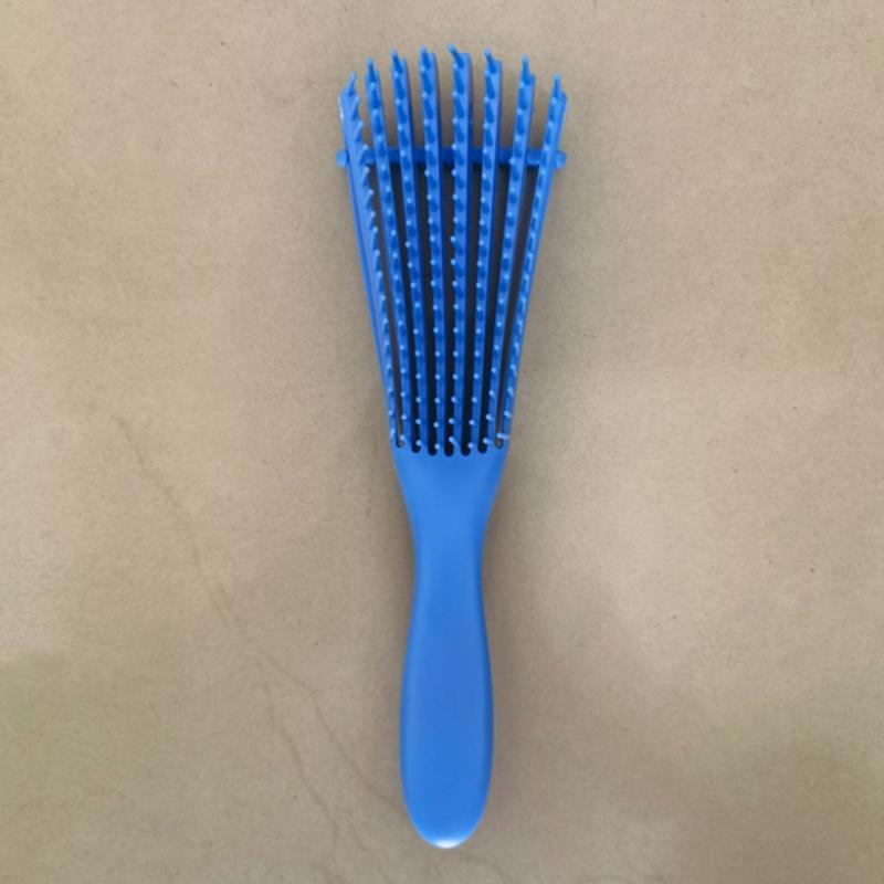 

1шт расческа для распутывания волос, расческа для распутывания вьющихся волос для афроамериканцев/африканцев, массажные расчески для густых влажных волос женщин и детей синий