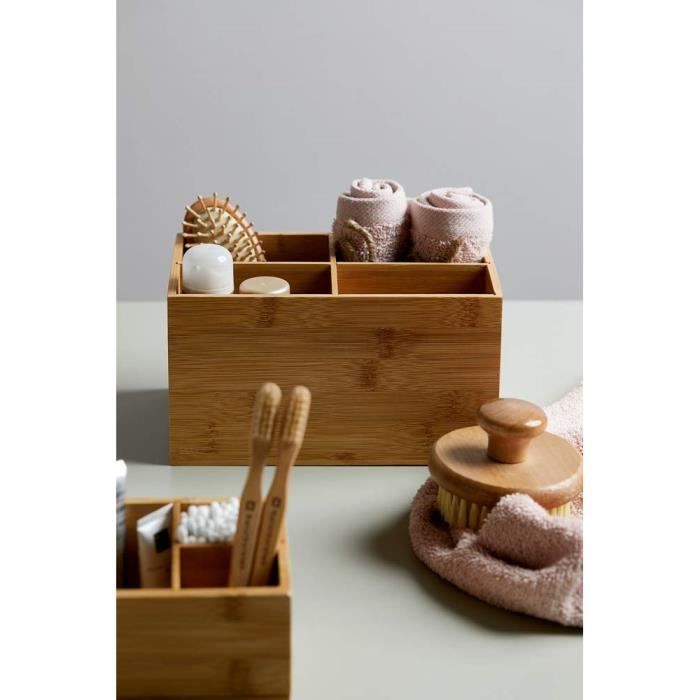 Wenko Boîte de Rangement, Marron, 22 x 12 x 14 cm - 23926100