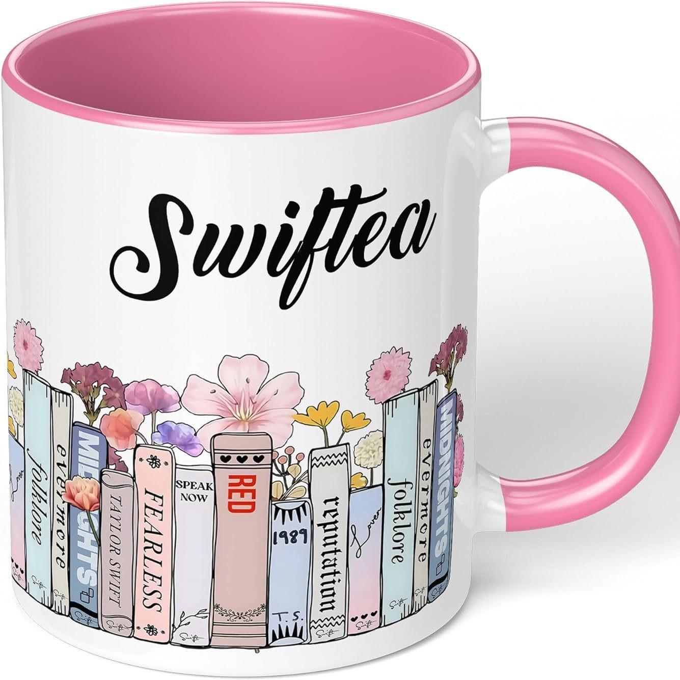 

Новая керамическая кружка с логотипом Taylor Swift Swiftea, чашка для чая, подарок для фаната книги 301-400ml