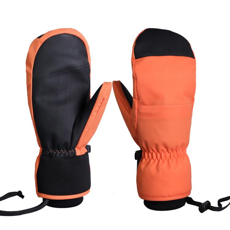 Multicolor Winter Skiing Gloves Waterproof Snowboarding Touch Screen Thermal Thick Snow Gloves Men Women Snowmobile Warm Mittens