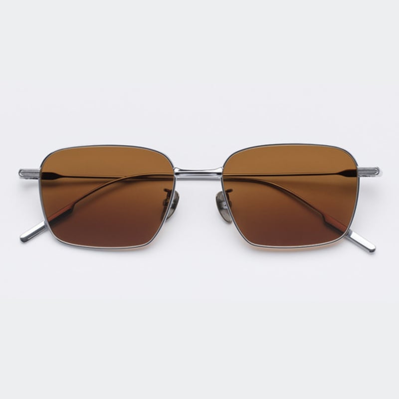 

MATTEPUZ MP-31 Titanium Sunglasses BROWN SILVER5 FREE