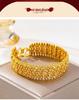 Retro Gold Heart Bead Bracelet for Women - High-End Imitation Southeast Asian Jewelry, Versatile Accessory