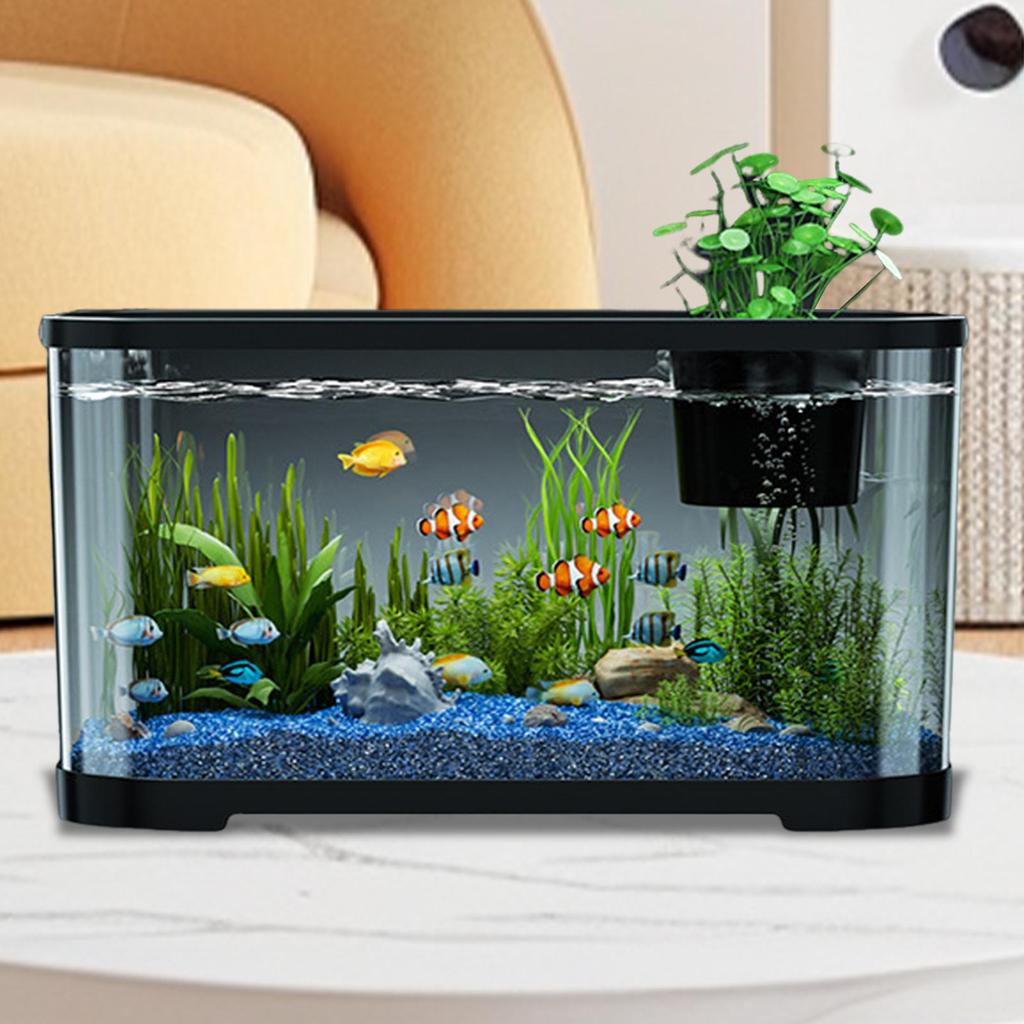 Aquarium Fish Tank Fish Tank Kit Aquatic Set With Accessories Room Desktop Decor For Beginners Guppy Jellyfish Shrimp Betta
