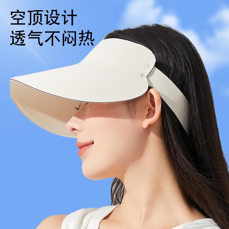 Sunscreen Hat, Large Brim, Sunscreen Women's Outdoor Sun Hat, Cycling Anti-ultraviolet Face Cover, Versatile Sun Hat