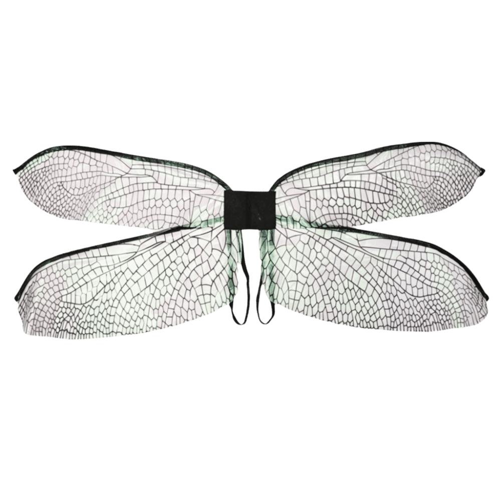 Iridescent Fairy Elf Wings Polyester Costume Wings Chic Dragonfly Wings Halloween чёрный
