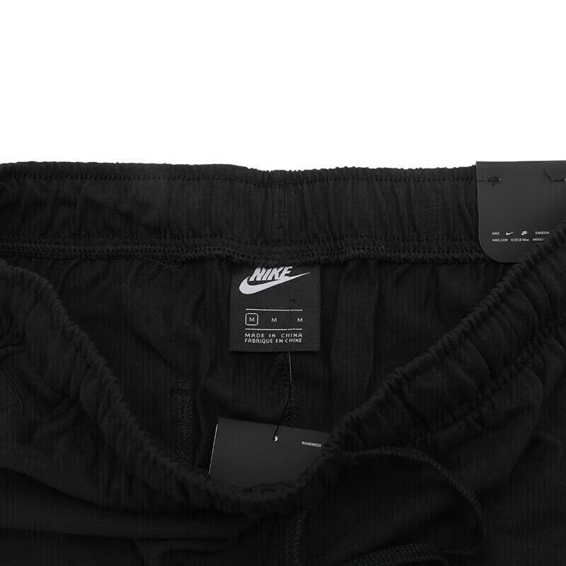 Nike Kapuzen-Fleece Bequemes Langarm-Oberteil Gestrickte Jogginghose mit Bündchen Lässiges Sportset Herrensets Schwarz 623453-010+-BV2763-010