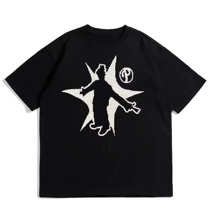 Oversized T Shirt Men Hip Hop T-Shirt Vintage 90s Streetwear Anime Harajuku Fashion Short Sleeve Top Gothic Clothes Casual Tees