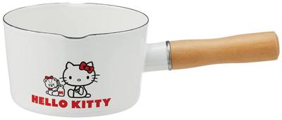 Enamel Double Mouth Milk Pan 13cm Hello Kitty Tiny Chum Sanrio 0.8L & ENMP2-A