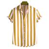 Summer Men's Striped Short-sleeved Shirts Are Casual, Loose, Comfortable and Fashionable. Men's Short-sleeved POLO Shirt