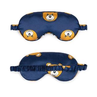 1Pc Printing Imitated Silk Sleeping Mask Eyepatch Eye Cover For Travel Relax Sleeping Aid Eye Patch Shading Eye Mask