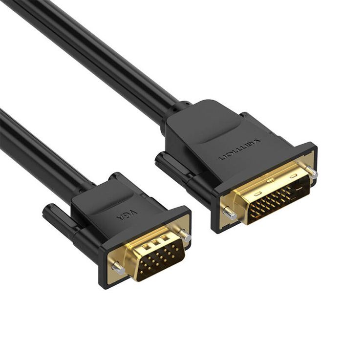 Câble Dvi Vga Vention Pour Moniteur, Ordinateur Portable, Résolution 1080P, 1,5 M
